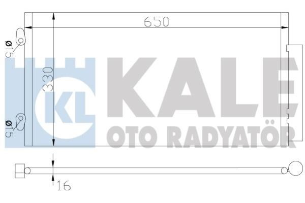 Kale Oto Radiator 342455 Радіатор кондиціонера (Конденсатор) 342455: Купити в Україні - Добра ціна на EXIST.UA!