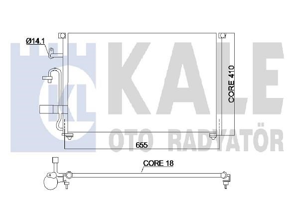 Kale Oto Radiator 350545 Радіатор кондиціонера (Конденсатор) 350545: Купити в Україні - Добра ціна на EXIST.UA!