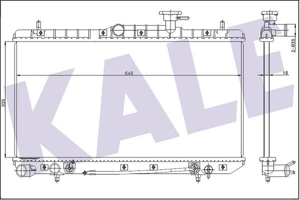 Kale Oto Radiator 369100 Радіатор охолодження двигуна 369100: Купити в Україні - Добра ціна на EXIST.UA!