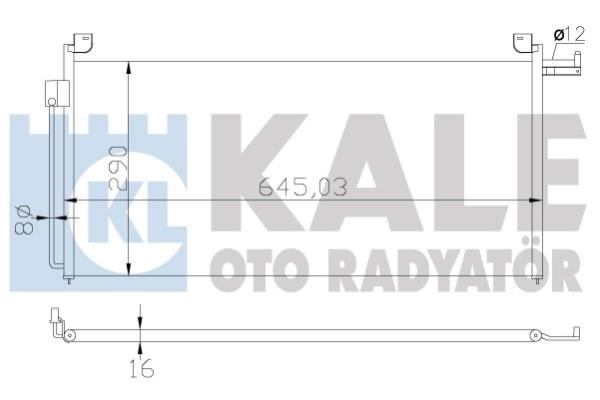 Kale Oto Radiator 387700 Радіатор кондиціонера (Конденсатор) 387700: Купити в Україні - Добра ціна на EXIST.UA!