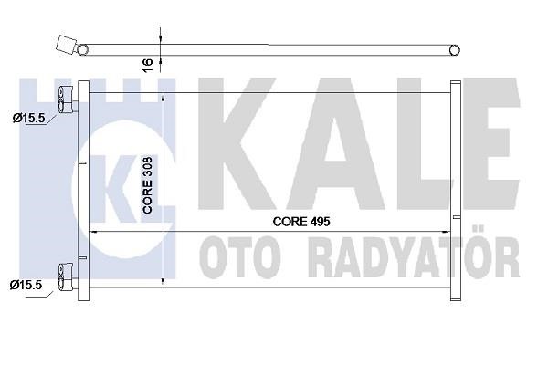 Kale Oto Radiator 350560 Радіатор кондиціонера (Конденсатор) 350560: Купити в Україні - Добра ціна на EXIST.UA!