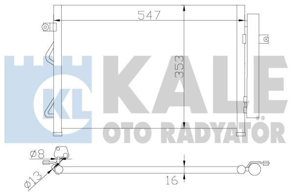 Kale Oto Radiator 342975 Радіатор кондиціонера (Конденсатор) 342975: Купити в Україні - Добра ціна на EXIST.UA!