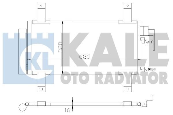Kale Oto Radiator 392100 Радіатор кондиціонера (Конденсатор) 392100: Купити в Україні - Добра ціна на EXIST.UA!
