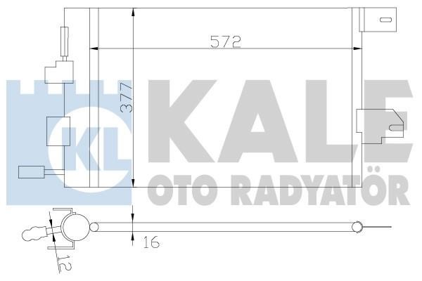 Kale Oto Radiator 393300 Радіатор кондиціонера (Конденсатор) 393300: Купити в Україні - Добра ціна на EXIST.UA!