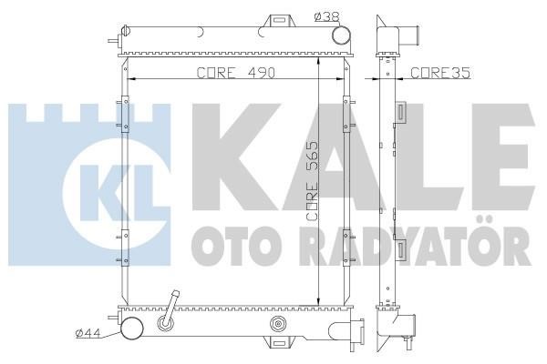 Kale Oto Radiator 342080 Радіатор охолодження двигуна 342080: Купити в Україні - Добра ціна на EXIST.UA!