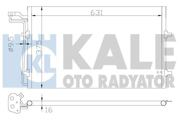 Kale Oto Radiator 343180 Радіатор кондиціонера (Конденсатор) 343180: Купити в Україні - Добра ціна на EXIST.UA!
