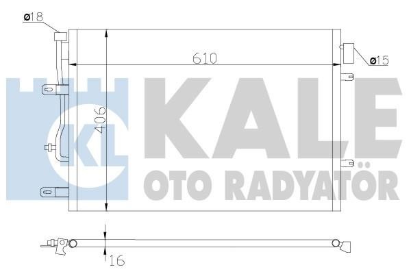 Kale Oto Radiator 342410 Радіатор кондиціонера (Конденсатор) 342410: Купити в Україні - Добра ціна на EXIST.UA!