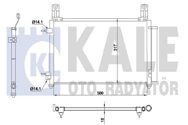 Kale Oto Radiator 345165 Радіатор кондиціонера (Конденсатор) 345165: Купити в Україні - Добра ціна на EXIST.UA!