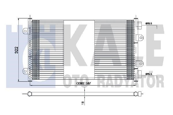 Kale Oto Radiator 350565 Радіатор кондиціонера (Конденсатор) 350565: Купити в Україні - Добра ціна на EXIST.UA!