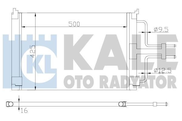 Kale Oto Radiator 342845 Радіатор кондиціонера (Конденсатор) 342845: Купити в Україні - Добра ціна на EXIST.UA!