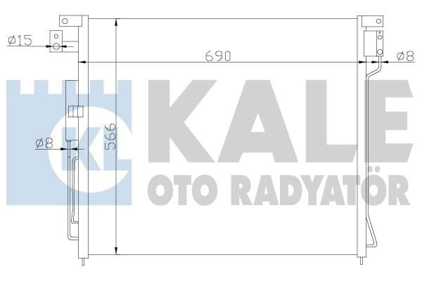 Kale Oto Radiator 393200 Радіатор кондиціонера (Конденсатор) 393200: Купити в Україні - Добра ціна на EXIST.UA!