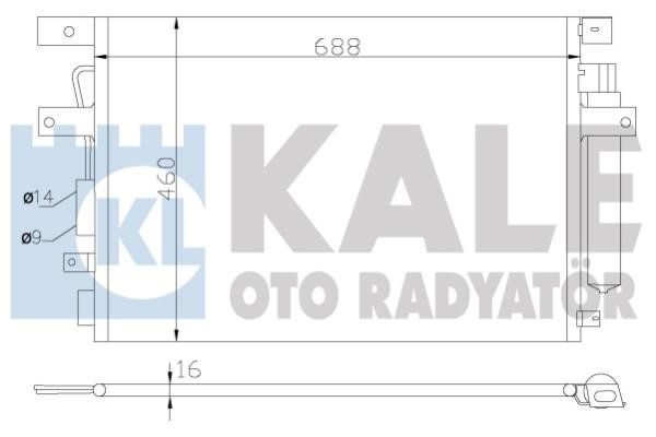 Kale Oto Radiator 343135 Радіатор кондиціонера (Конденсатор) 343135: Купити в Україні - Добра ціна на EXIST.UA!