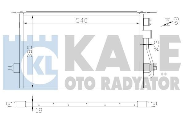 Kale Oto Radiator 342880 Радіатор кондиціонера (Конденсатор) 342880: Купити в Україні - Добра ціна на EXIST.UA!