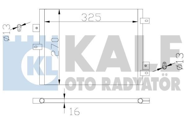 Kale Oto Radiator 342440 Радіатор кондиціонера (Конденсатор) 342440: Приваблива ціна - Купити в Україні на EXIST.UA!