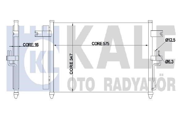 Kale Oto Radiator 342980 Конденсатор 342980: Купити в Україні - Добра ціна на EXIST.UA!