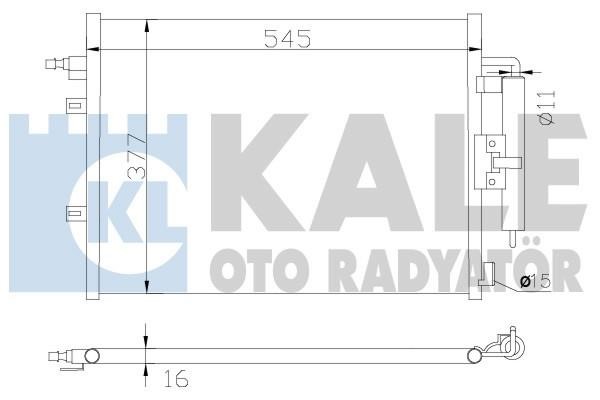 Kale Oto Radiator 342585 Радіатор кондиціонера (Конденсатор) 342585: Купити в Україні - Добра ціна на EXIST.UA!