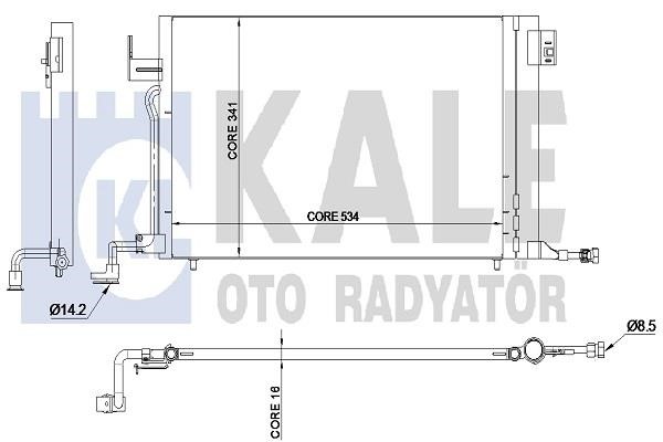 Kale Oto Radiator 345215 Конденсатор 345215: Купити в Україні - Добра ціна на EXIST.UA!