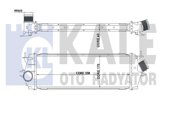 Kale Oto Radiator 345030 Інтеркулер 345030: Купити в Україні - Добра ціна на EXIST.UA!