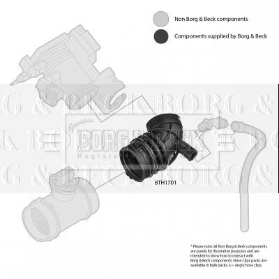 Borg & beck BTH1701 Патрубок повітряного фільтра, повітрозабірник BTH1701: Купити в Україні - Добра ціна на EXIST.UA!