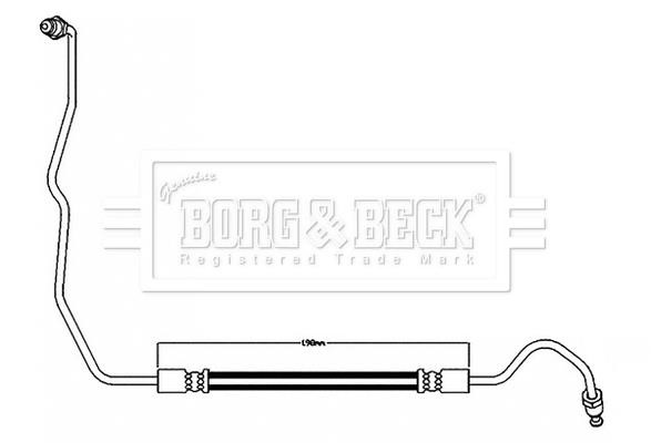 Borg & beck BBH8596 Гальмівний шланг BBH8596: Купити в Україні - Добра ціна на EXIST.UA!