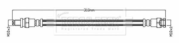 Borg & beck BBH8752 Гальмівний шланг BBH8752: Купити в Україні - Добра ціна на EXIST.UA!