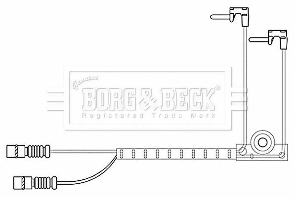 Borg & beck BWL3197 Конт. попер. сигналу, знос гальм. накл. BWL3197: Купити в Україні - Добра ціна на EXIST.UA!