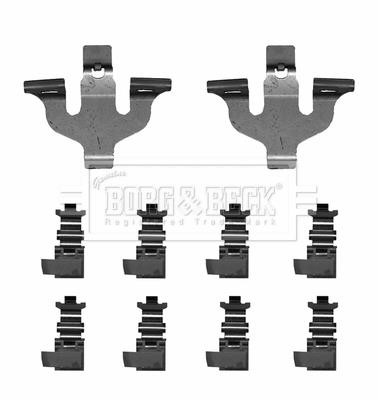 Borg & beck BBK1660 Комплект монтажний гальмівних колодок BBK1660: Купити в Україні - Добра ціна на EXIST.UA!