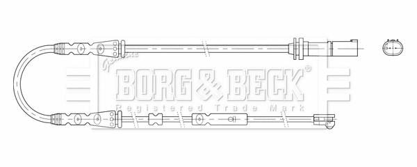 Borg & beck BWL3209 Датчик зносу гальмівних колодок BWL3209: Приваблива ціна - Купити в Україні на EXIST.UA!