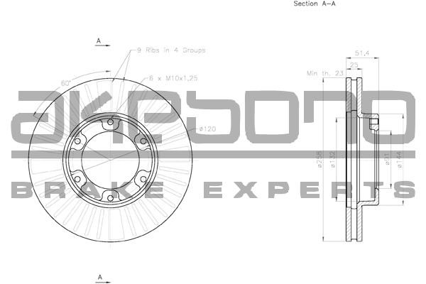 Akebono BN-1366E Гальмівний диск BN1366E: Купити в Україні - Добра ціна на EXIST.UA!