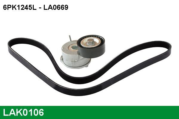 Lucas Electrical LAK0106 Ремінь поліклиновий, комплект LAK0106: Купити в Україні - Добра ціна на EXIST.UA!