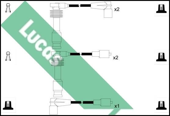 Lucas Electrical LUC4603 Дроти високовольтні, комплект LUC4603: Купити в Україні - Добра ціна на EXIST.UA!