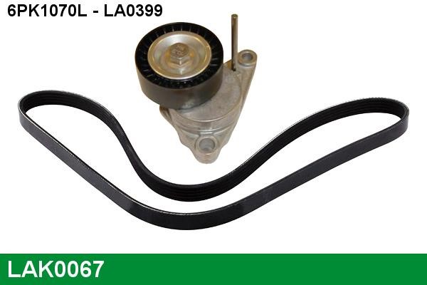 Lucas Electrical LAK0067 Комплект ременя генератора LAK0067: Купити в Україні - Добра ціна на EXIST.UA!