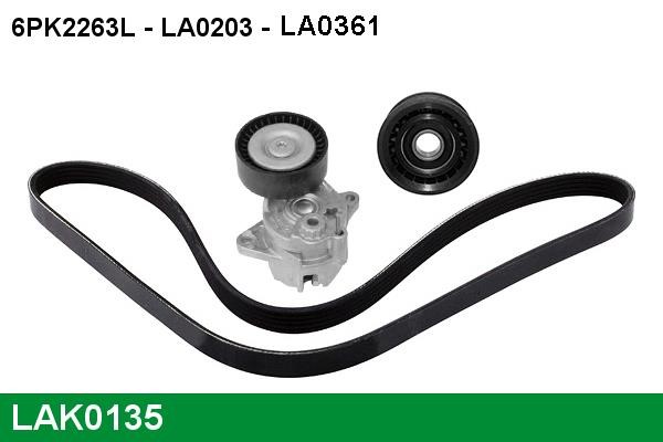 Lucas diesel LAK0135 Комплект ременя генератора LAK0135: Купити в Україні - Добра ціна на EXIST.UA!