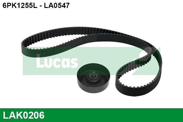 Lucas Electrical LAK0206 Ремінь поліклиновий, комплект LAK0206: Купити в Україні - Добра ціна на EXIST.UA!