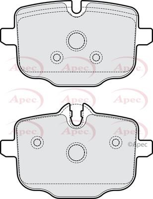 APEC braking PAD2269 Гальмівні колодки, комплект PAD2269: Купити в Україні - Добра ціна на EXIST.UA!