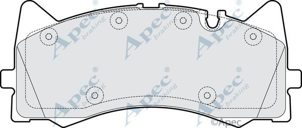 APEC braking PAD2176B Гальмівні колодки, комплект PAD2176B: Приваблива ціна - Купити в Україні на EXIST.UA!