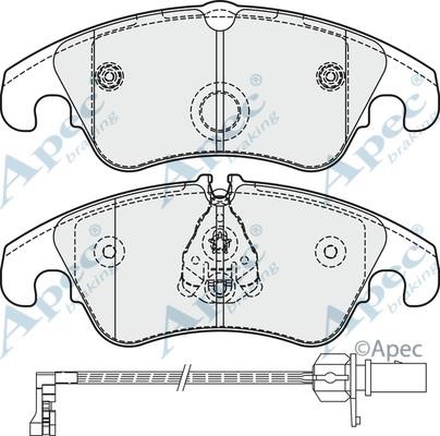 APEC braking PAD1862B Гальмівні колодки, комплект PAD1862B: Приваблива ціна - Купити в Україні на EXIST.UA!