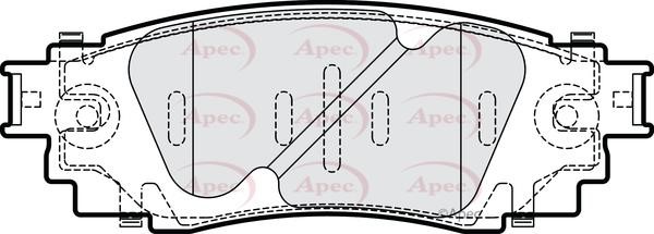APEC braking PAD2307 Гальмівні колодки, комплект PAD2307: Купити в Україні - Добра ціна на EXIST.UA!