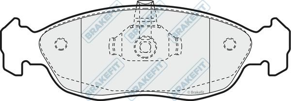 APEC braking PD3468 Гальмівні колодки, комплект PD3468: Купити в Україні - Добра ціна на EXIST.UA!