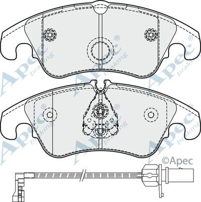 APEC braking PAD1861B Гальмівні колодки, комплект PAD1861B: Купити в Україні - Добра ціна на EXIST.UA!