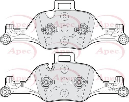 APEC braking PAD2187 Гальмівні колодки, комплект PAD2187: Купити в Україні - Добра ціна на EXIST.UA!