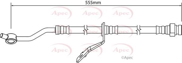 APEC braking HOS4260 Гальмівний шланг HOS4260: Купити в Україні - Добра ціна на EXIST.UA!