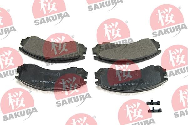Sakura 600-50-4315 Гальмівні колодки, комплект 600504315: Купити в Україні - Добра ціна на EXIST.UA!