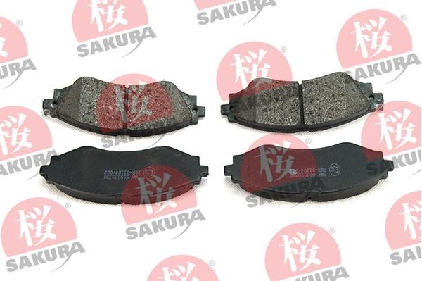 Sakura 600-00-8390 Гальмівні колодки, комплект 600008390: Приваблива ціна - Купити в Україні на EXIST.UA!