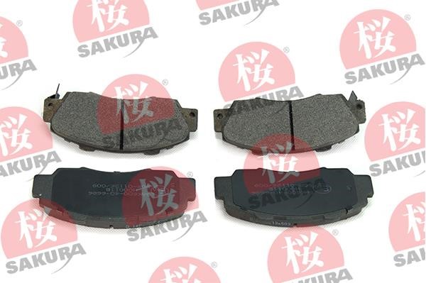 Sakura 600-40-6686 Гальмівні колодки, комплект 600406686: Приваблива ціна - Купити в Україні на EXIST.UA!