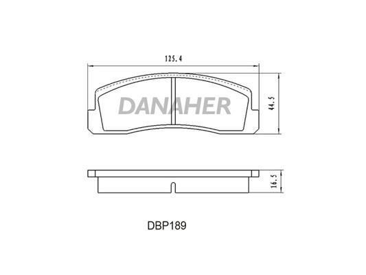 Danaher DBP189 Гальмівні колодки, комплект DBP189: Купити в Україні - Добра ціна на EXIST.UA!