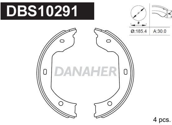 Danaher DBS10291 Колодки гальмівні стояночного гальма DBS10291: Купити в Україні - Добра ціна на EXIST.UA!