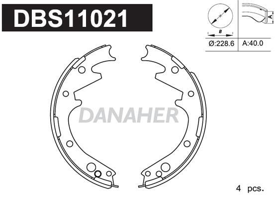 Danaher DBS11021 Колодки гальмівні барабанні, комплект DBS11021: Купити в Україні - Добра ціна на EXIST.UA!