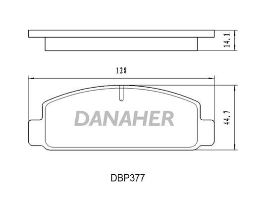 Danaher DBP377 Гальмівні колодки, комплект DBP377: Купити в Україні - Добра ціна на EXIST.UA!