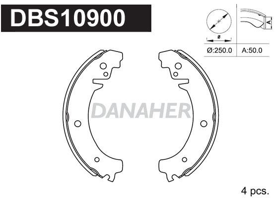 Danaher DBS10900 Колодки гальмівні барабанні, комплект DBS10900: Купити в Україні - Добра ціна на EXIST.UA!